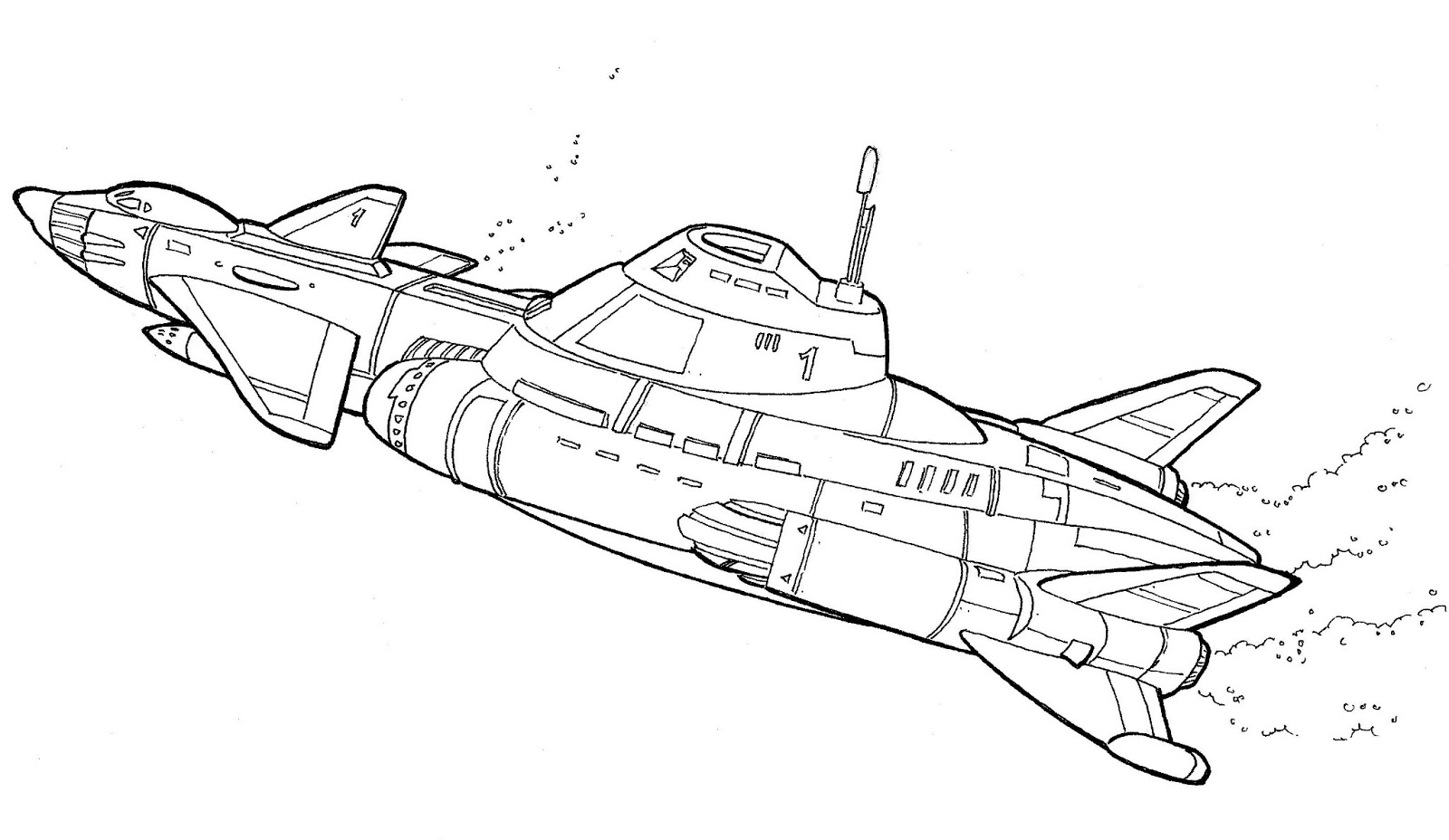 Submarine transportation â free printable coloring pages