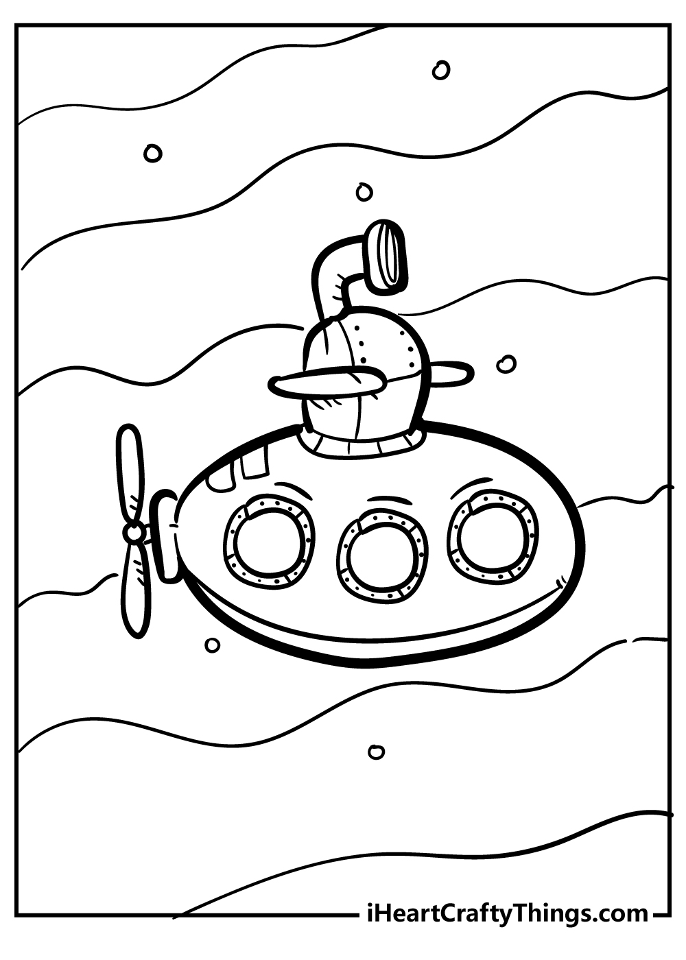 Submarine pages free printables