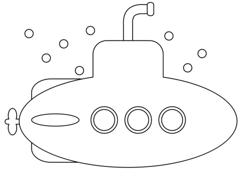 Submarine coloring page free printable coloring pages