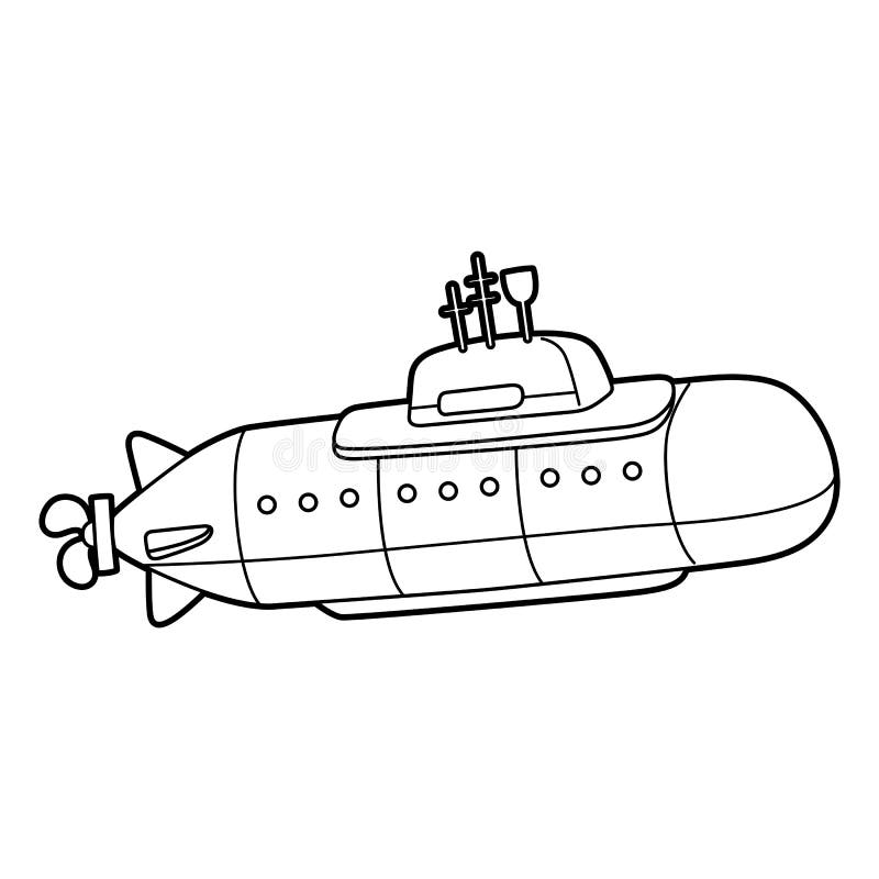 Submarine coloring page stock illustrations â submarine coloring page stock illustrations vectors clipart