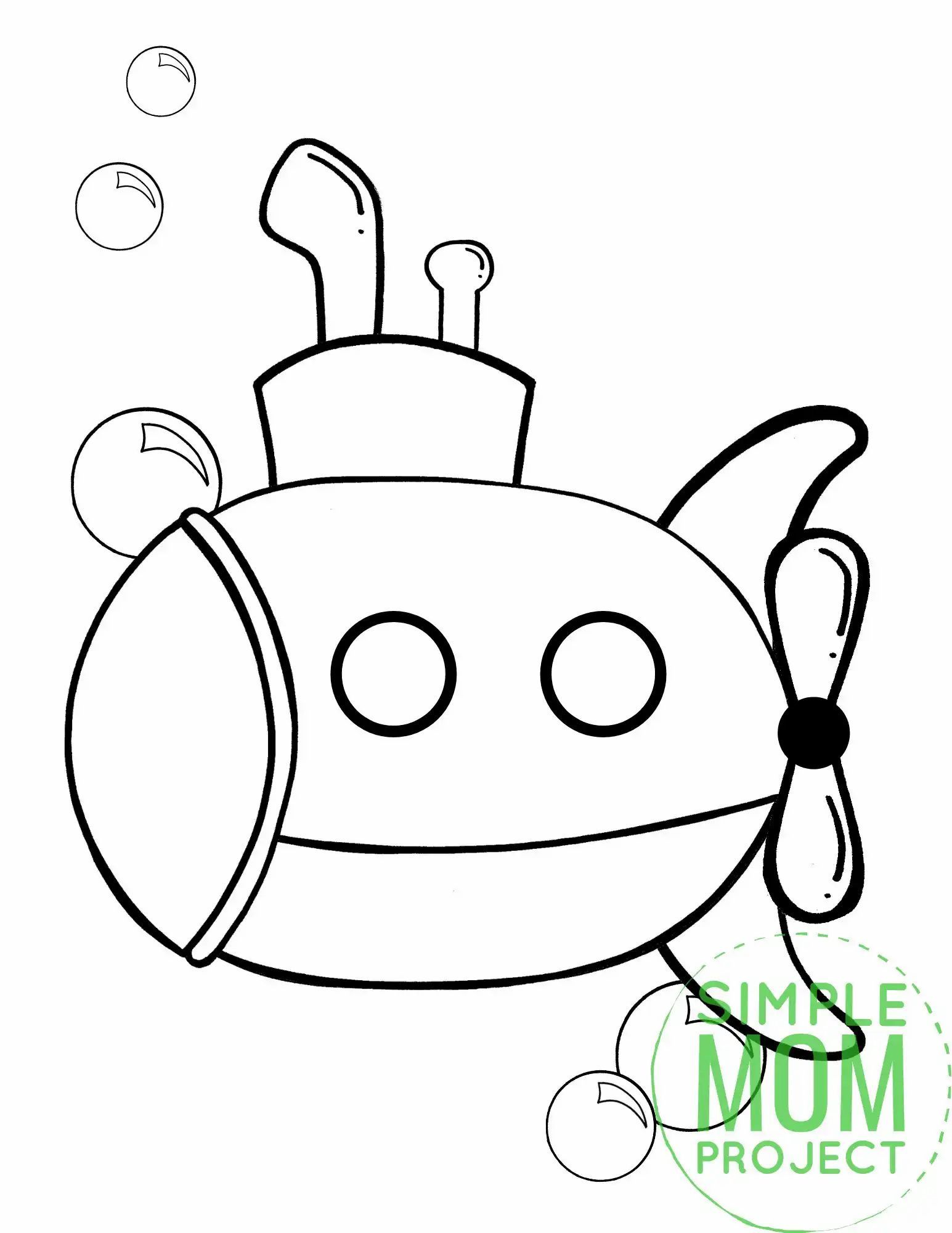 Free printable submarine coloring page coloring pages submarine craft submarine drawing