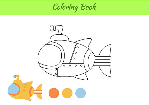 Submarine coloring page png transparent images free download vector files