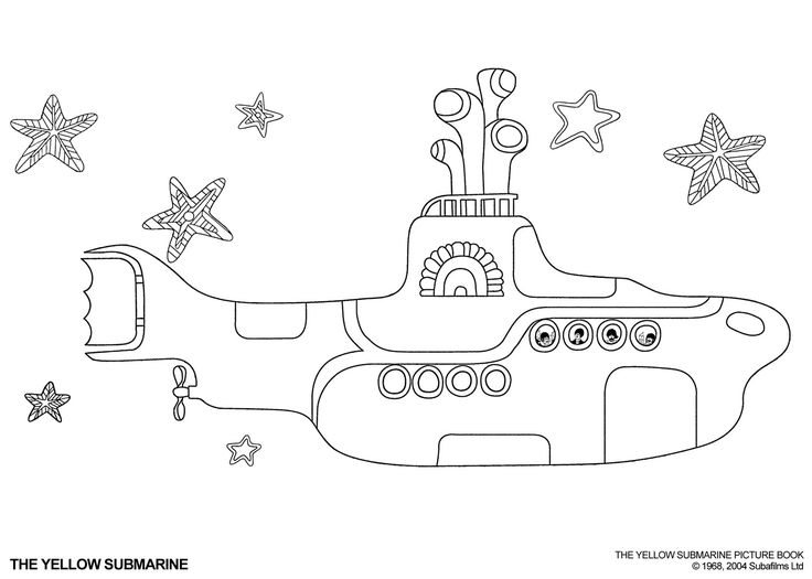 Yellow submarine art yellow submarine coloring books