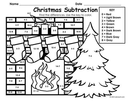 Christmas fireplace scene subtraction