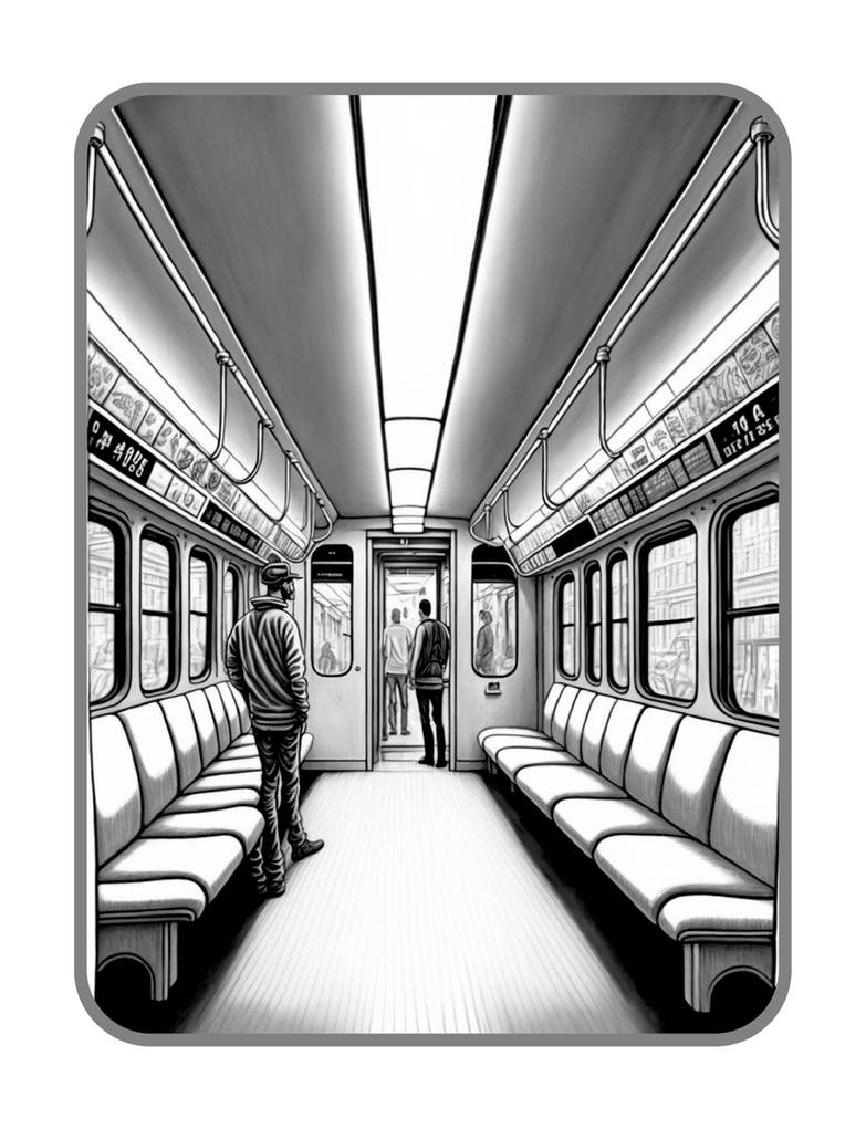 Beautiful subway trains coloring pages by coloringbooksart on