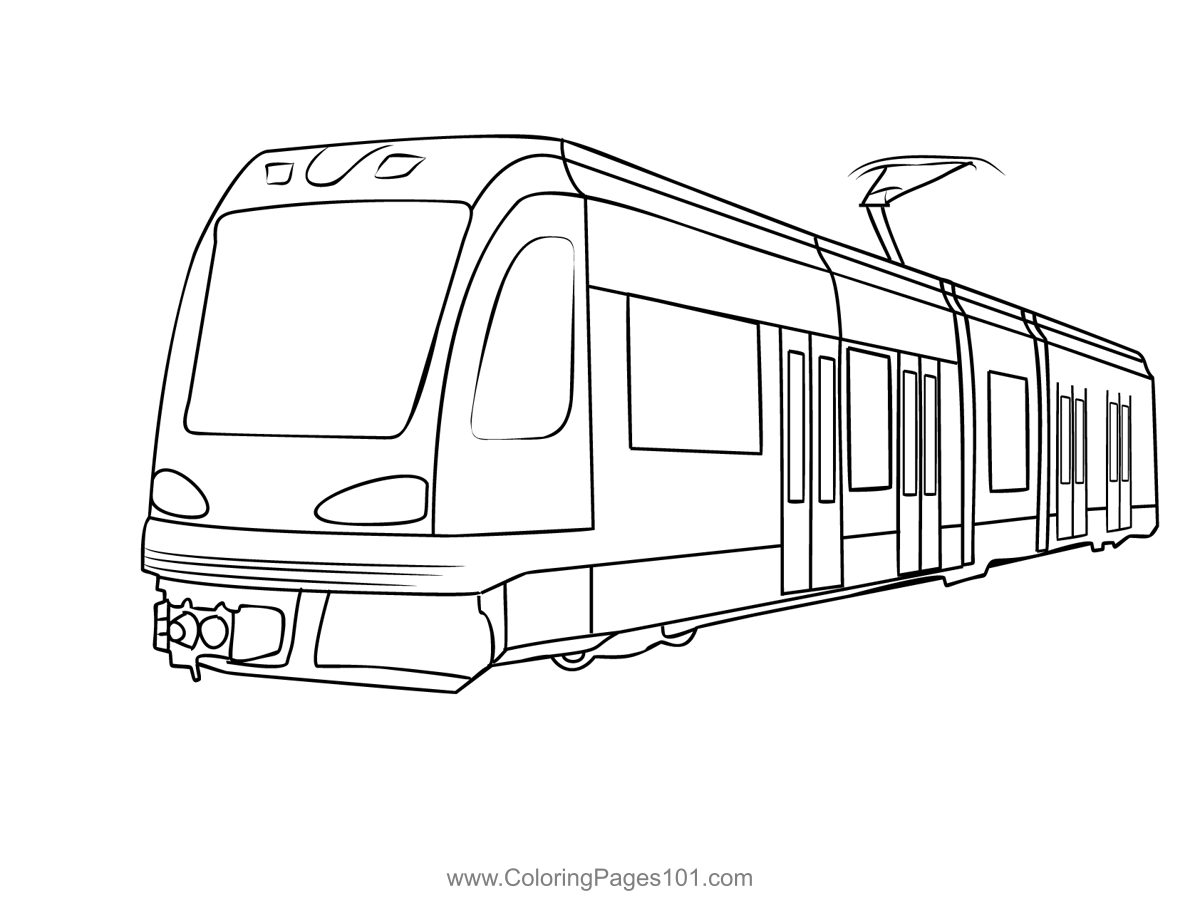 Metro train coloring page train coloring pages train tattoo train sketch