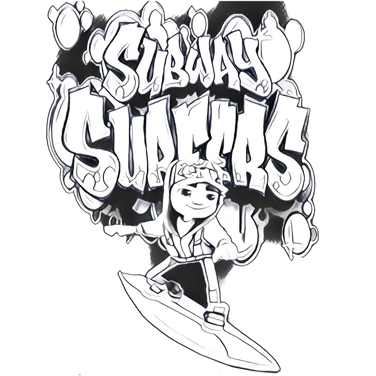 Coloring page subway surfers