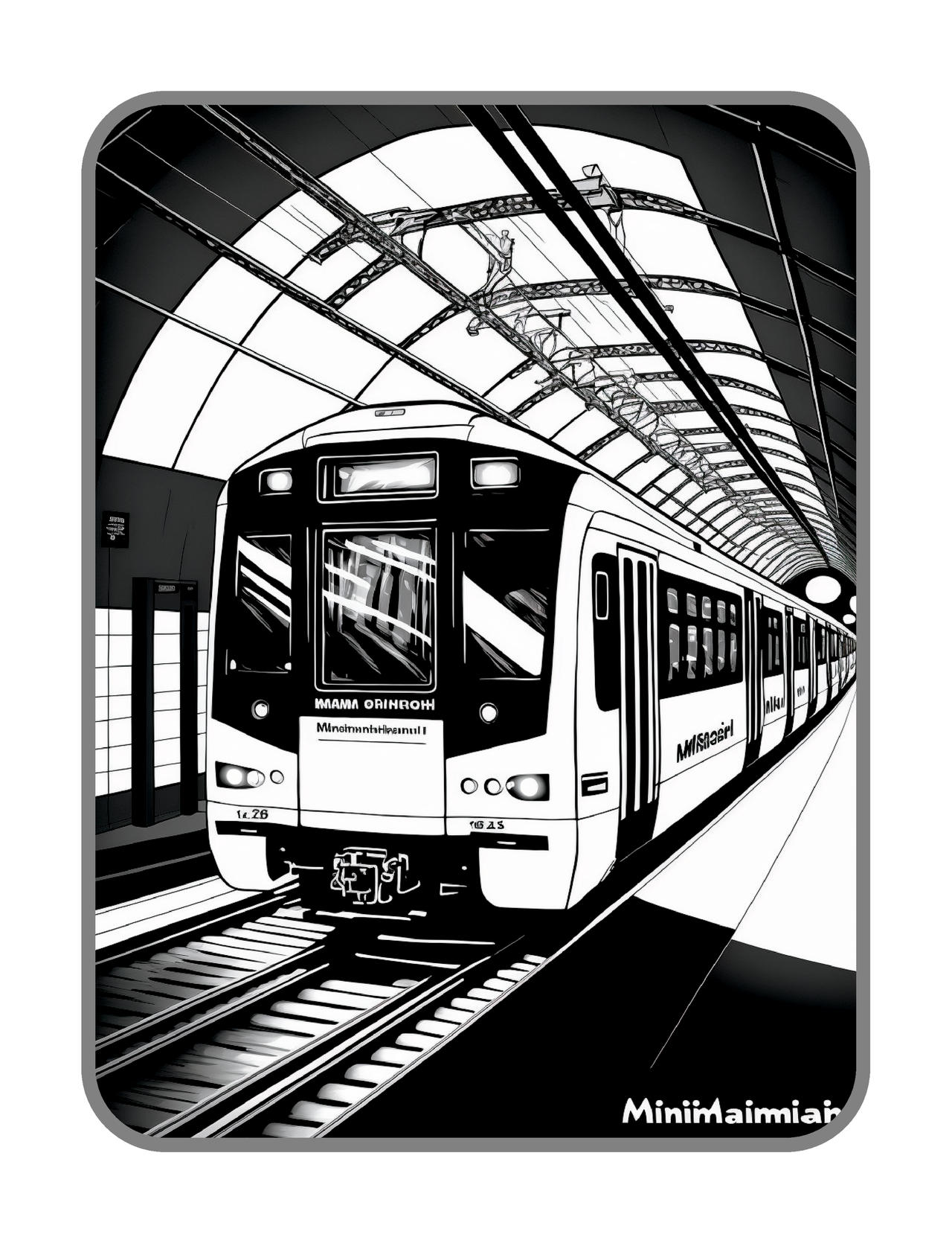 Beautiful subway trains coloring pages by coloringbooksart on