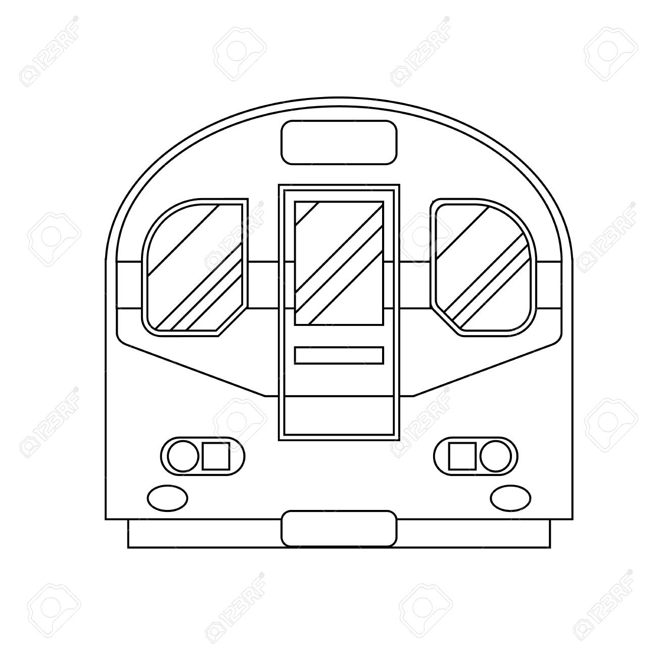 Coloring book for children vector illustration subway train metro london royalty free svg cliparts vectors and stock illustration image