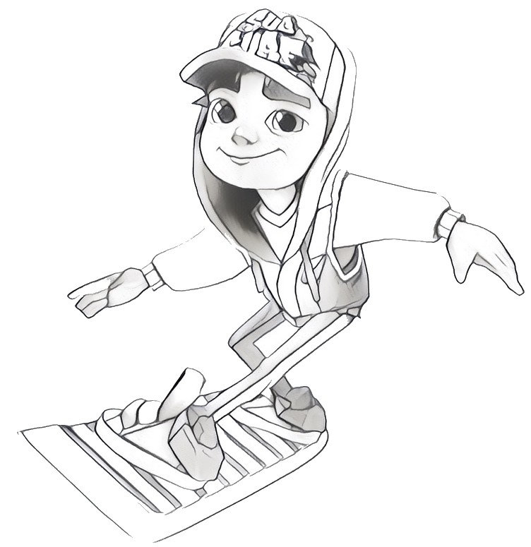 Coloring page subway surfers