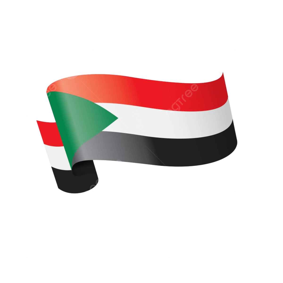 Sudan national flag png vector psd and clipart with transparent background for free download