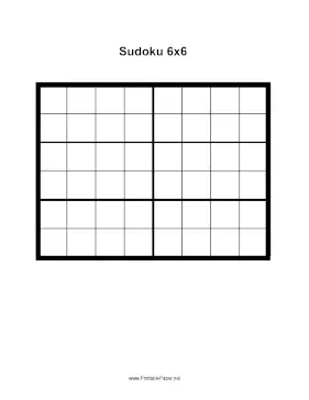 Printable sudoku grid x