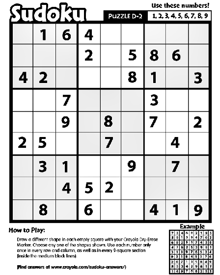 Sudoku d