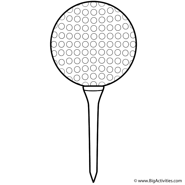 Golf ball and tee