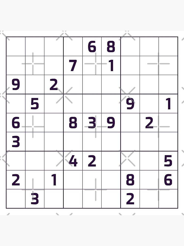 Sudoku puzzle black and white puzzle poster for sale by beanibooi