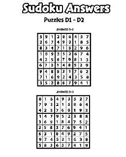 Sudoku answers free coloring pages