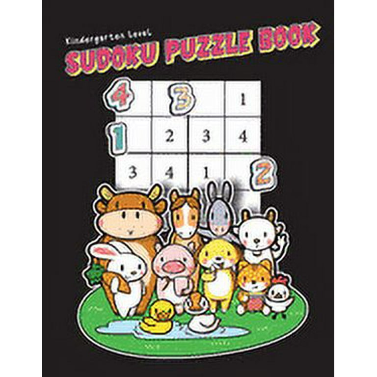 Kindergarten level sudoku puzzle book super easy mini sudoku puzzles for kids ages