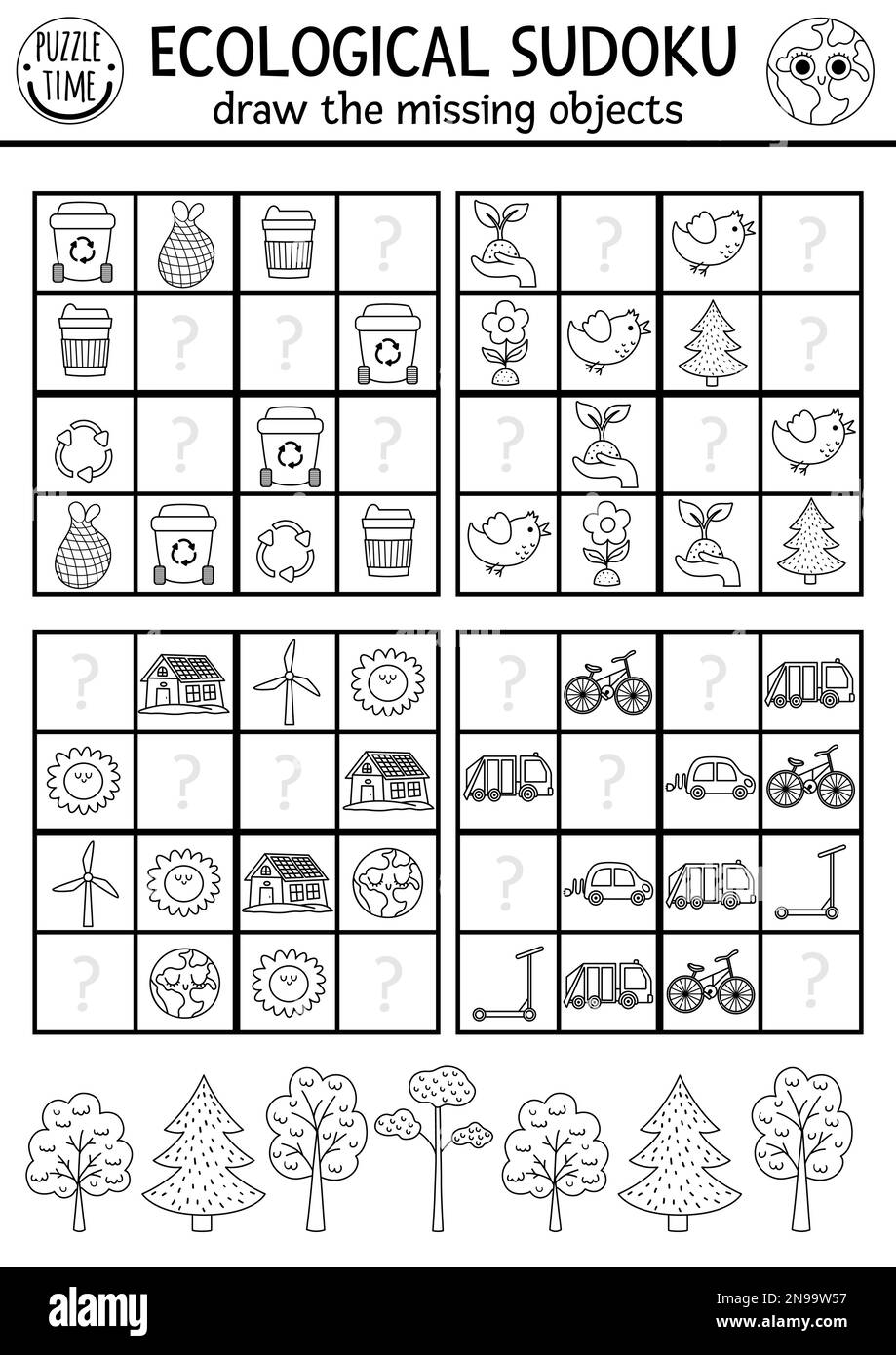 Sudoku game cut out stock images pictures