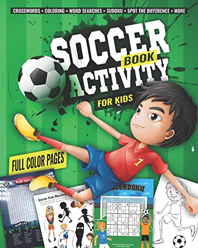 Soccer activity book for kids fun sports activities