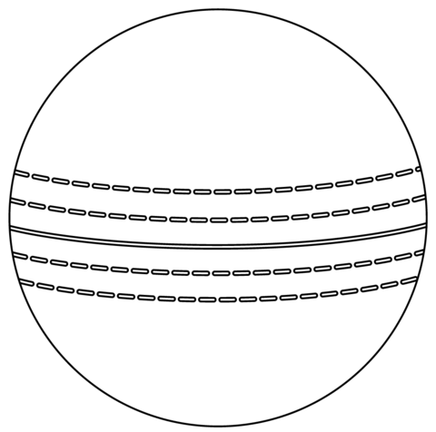 Cricket ball coloring page free printable coloring pages