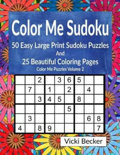 Color me sudoku easy sudoku puzzles and beautiful coloring pages