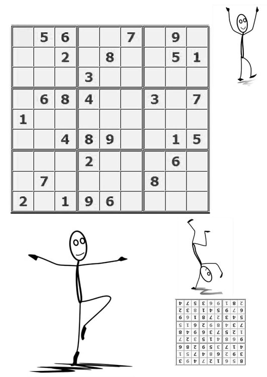 Coloring page sudoku