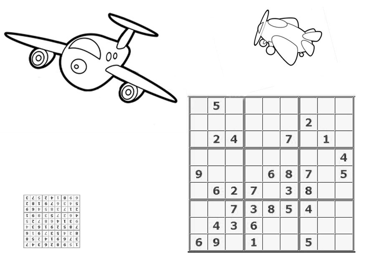 Coloring page sudoku