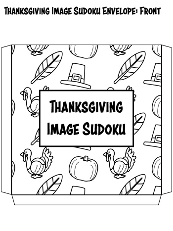 Thanksgiving image sudoku â tims printables