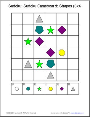 Sudoku gameboard