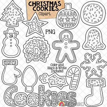 Christmas cookies clipart