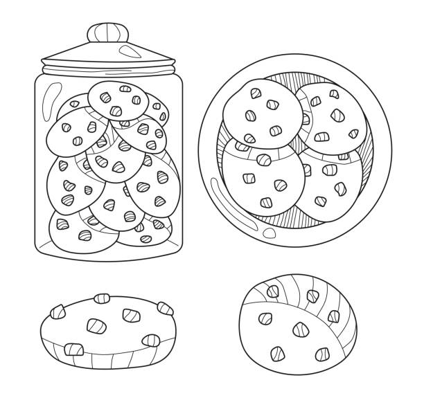 Cookie jar drawing stock illustrations royalty