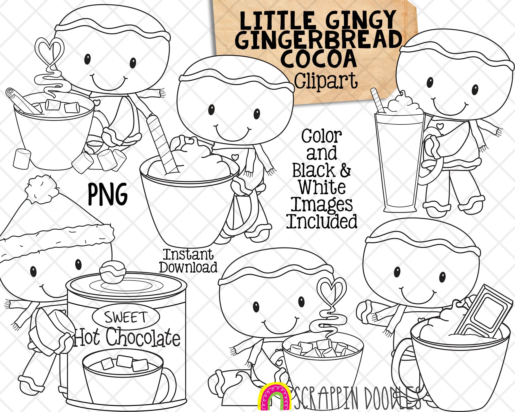 Gingerbread cookie clip art