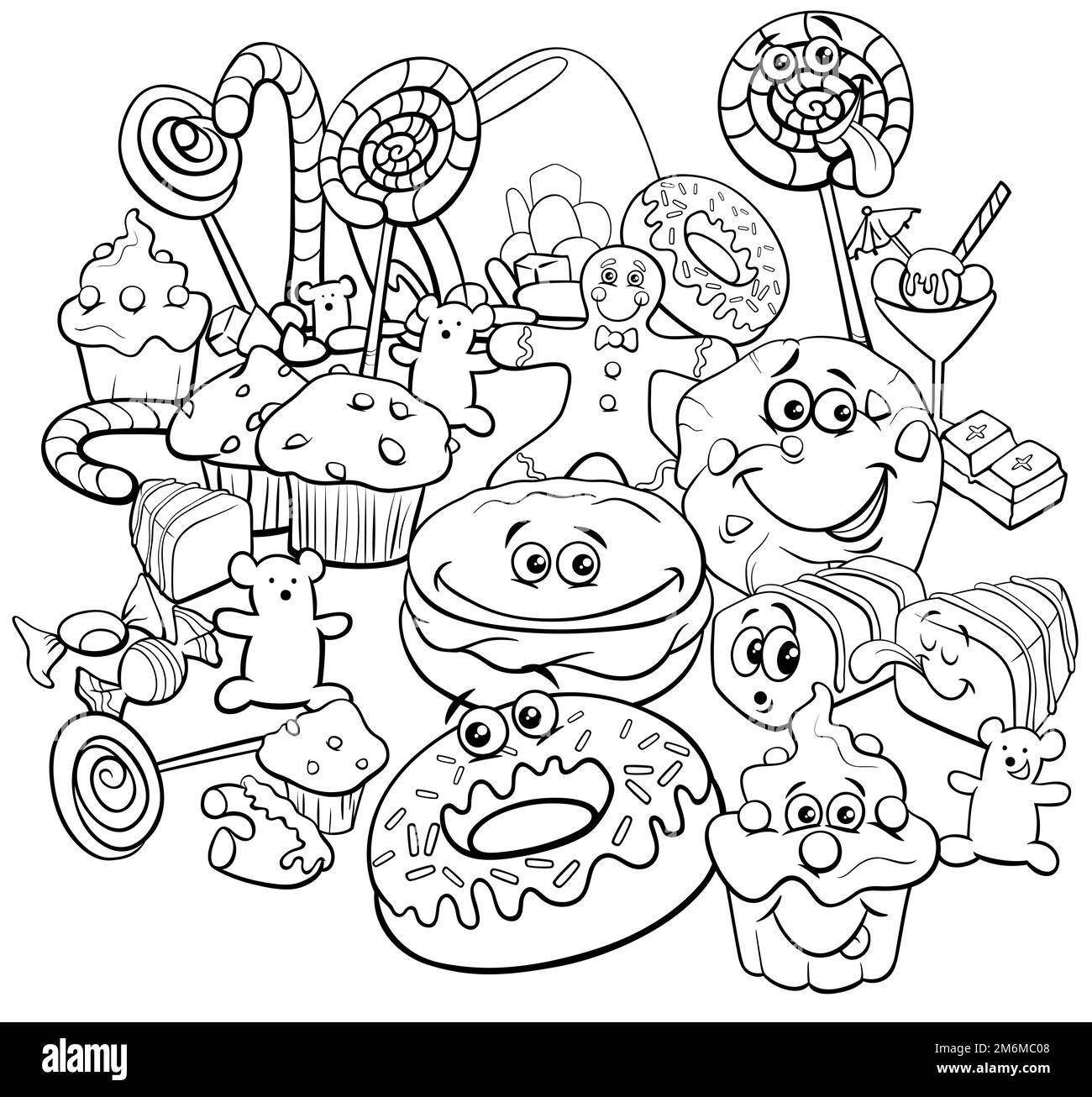 Clip art donut black and white stock photos images