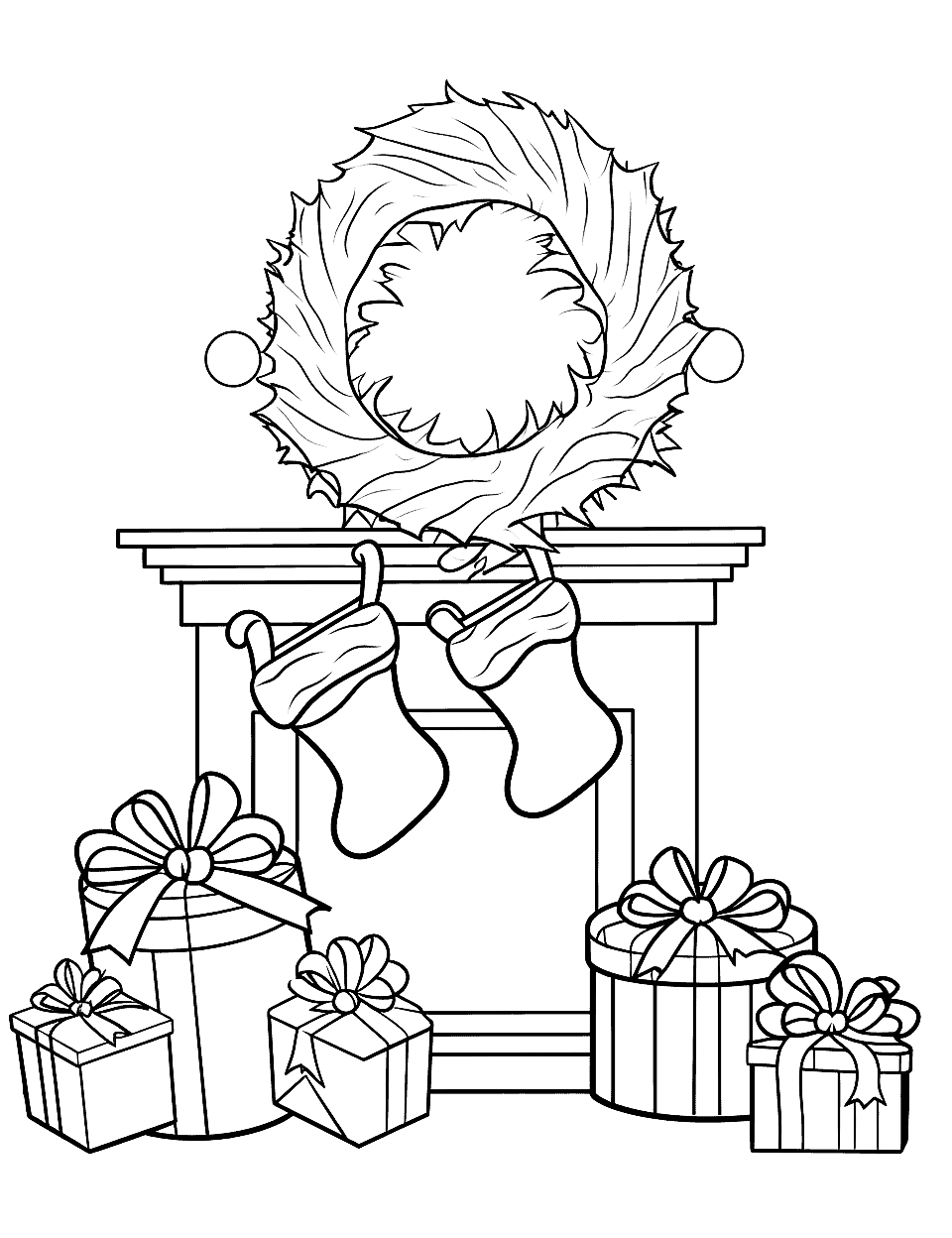 Christmas coloring pages free printable sheets