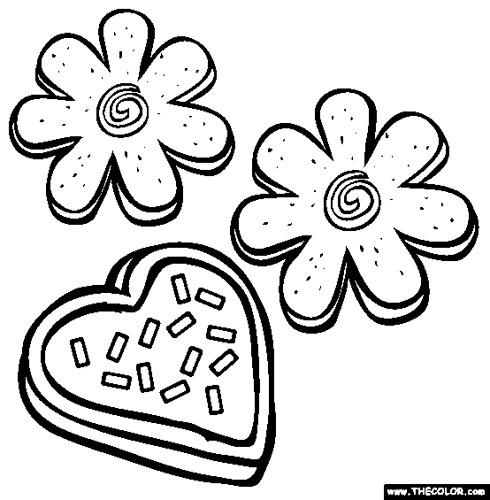 Sugar cookies coloring page free sugar cookies online coloring online coloring pages coloring pages valentines day coloring page