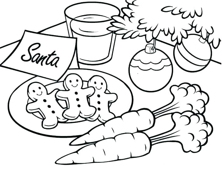 Christmas cookies coloring pages