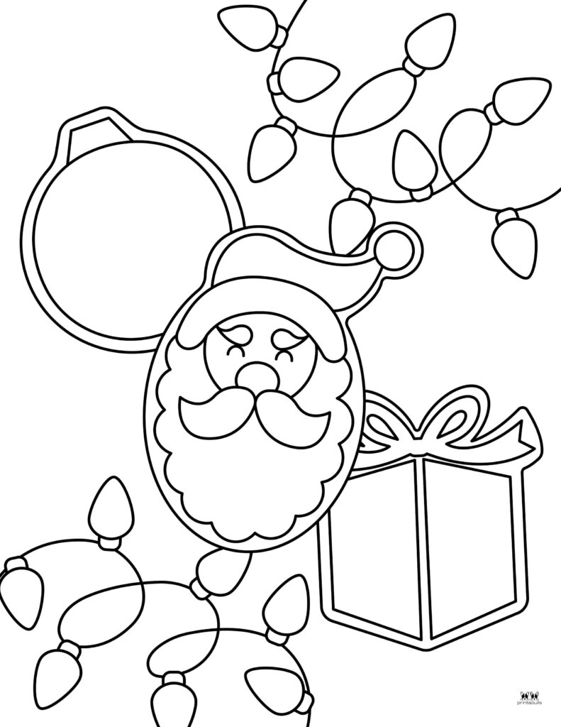 Christmas cookies coloring pages