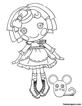 Sugar crumbs cookie lalaloopsy coloring page