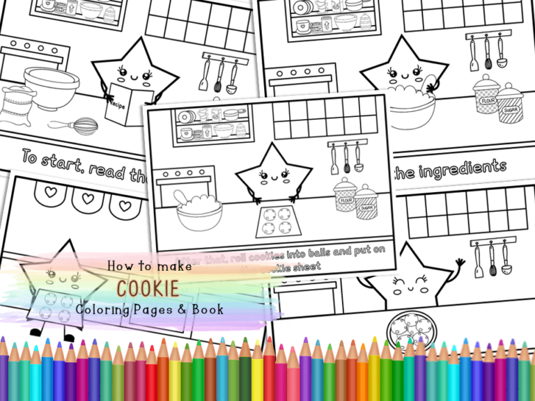 How to make cookie â coloring book pages for kids made by teachers