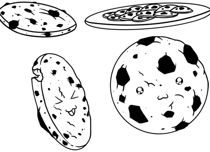 Cookie coloring pages