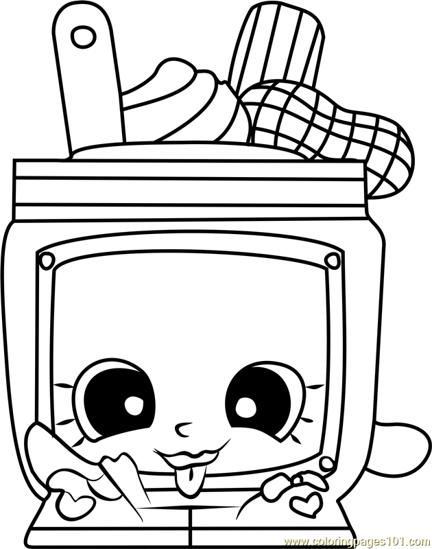 Nutty butter shopkins coloring page coloring pages shopkin coloring pages shopkins colouring pages