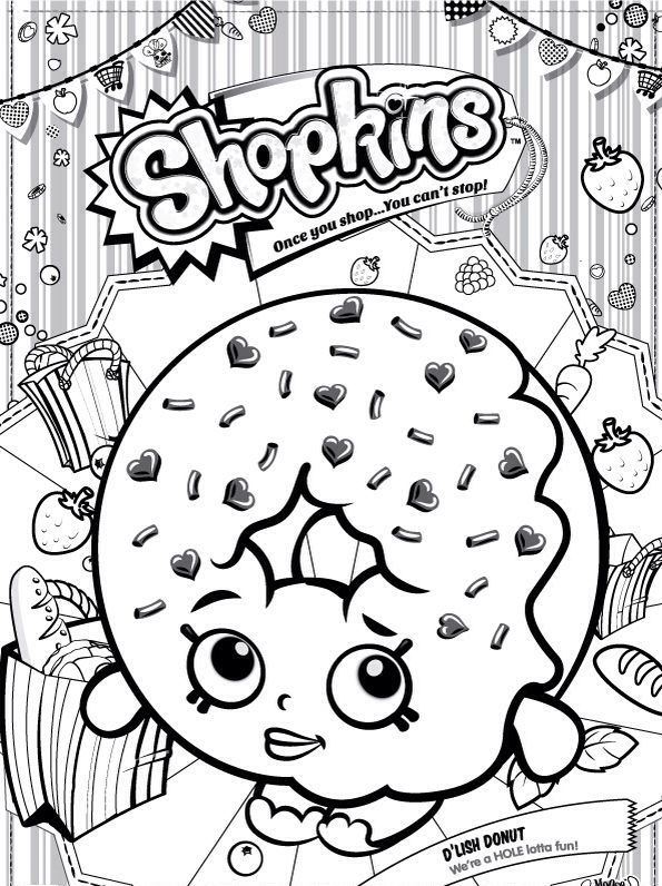 Top donut coloring pages for your toddler shopkin coloring pages shopkins colouring pages printable coloring pages