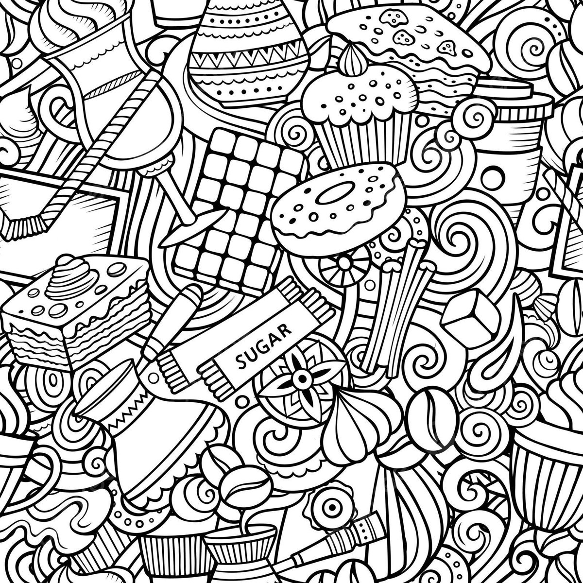 Sugar coloring page png transparent images free download vector files