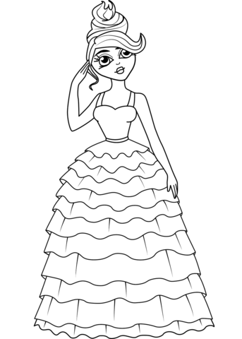 Sugar plum girl coloring page free printable coloring pages