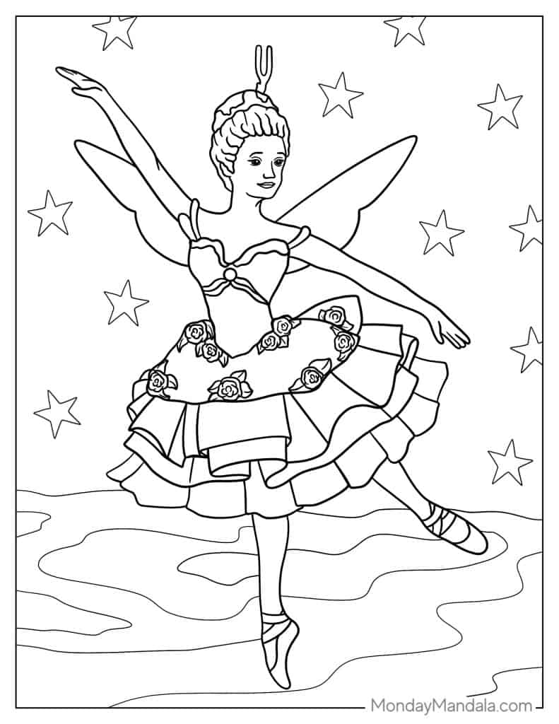 Nutcracker coloring pages free pdf printables