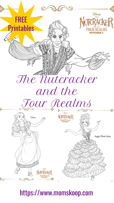 The nutcracker and the four realms coloring pages