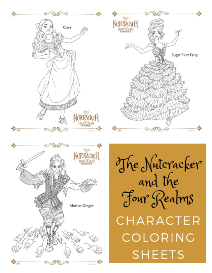 The nutcracker and the four realms coloring pages clementine county