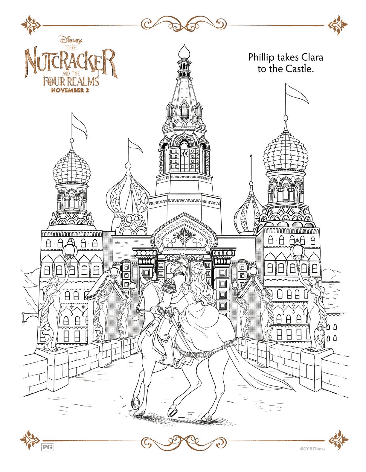 The nutcracker and the four realms free coloring pages