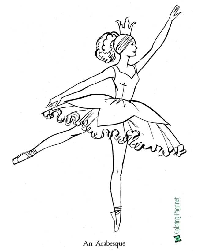 Ballet coloring pages