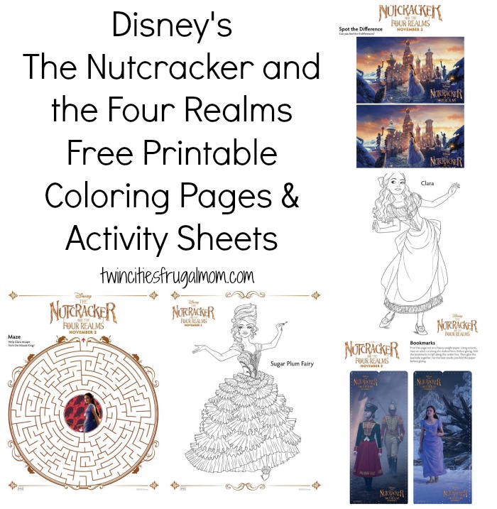 Disneys the nutcracker and the four realms free printable coloring pages activity sheets